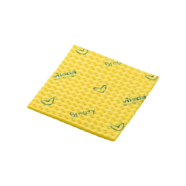 161618 Салфетка для уборки Виледа Бризи 35*36 см, желтый (25 шт в уп)/ 300