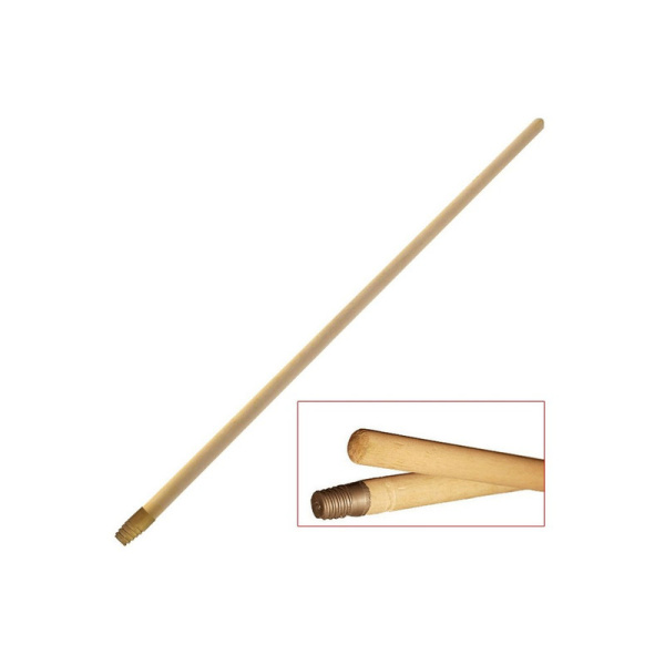 601829 Черенок для уборочного инвентаря 120см, деревянный, еврорезьба, универсальный, ЛАЙМА EXPERT, 