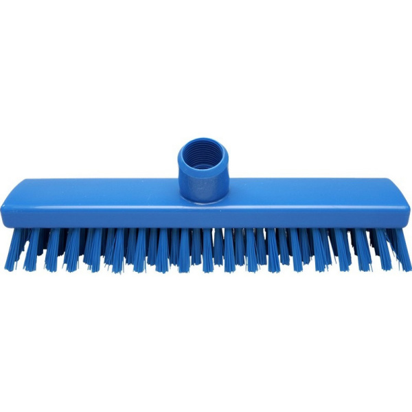 201532 Щетка-скраб fbk для пола и стен, с подачей воды, щетина жесткая синий цвет 280х50