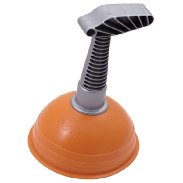 601822 Вантуз для раковин и ванн, диаметр 13см, высота 20см, оранжевый, sv3214рж