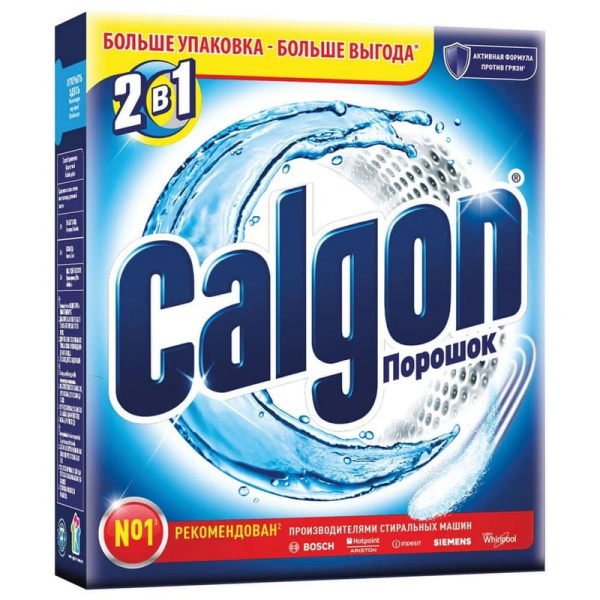 600350 Calgon, Средство для смягчения воды и удаления накипи для стиральных машин 550 г