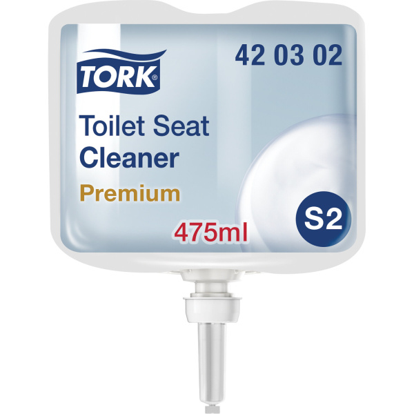 420302 _ВЫВОД_ Очиститель для сиденья унитаза  Tork 475 мл.  система S2 (8 в уп.)