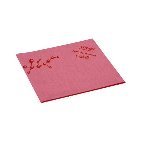 171673 Салфетка Виледа р-НаноТек Микрон антибакт. 38*40 см, красный (5 шт в уп) (ст арт 128607) /100