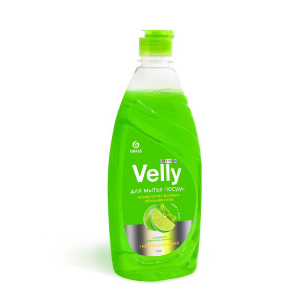 125423 Grass, "Velly" Premium лайм и мята, Средство для мытья посуды (флакон 500 мл)