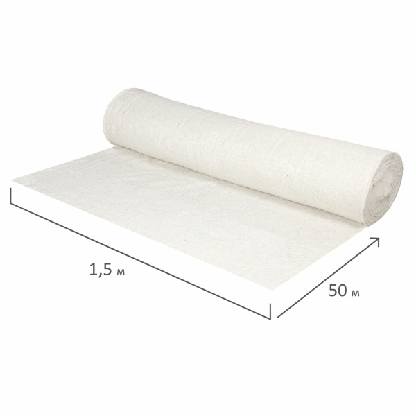 600841 Холстопрошивное полотно   190г/м2  50 м., 150см(ширина) ЛАЙМА "Стандарт"