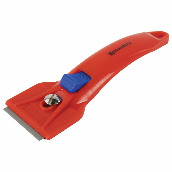 606761 Скребок для любых поверхностей (стеклокерамика, стекло, плитка) BRAUBERG "CLEAN", 5 лезвий