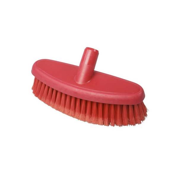 24104-3 Щетка овальная для мытья стен с водоподачей, fbk,цв.красн, 265*90мм, 0,5 кг