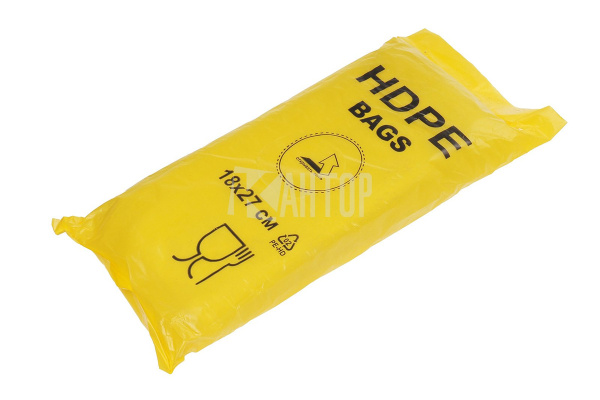 19159, HDPE BAGS, Пакет фасовочный евро, желтый