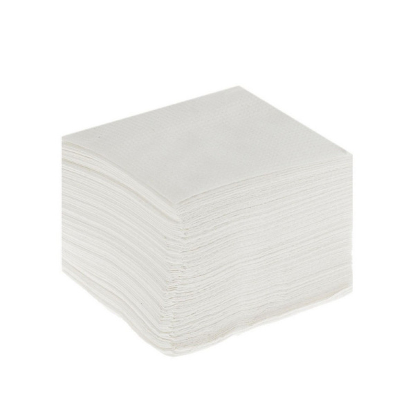 Лилия, Салфетки 24х24 см, 1 слой, 100 л, белый цв,