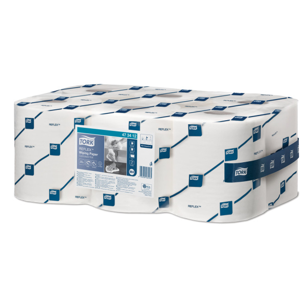 473412 Протирочная бумага с центр.вытяжкой торк 113,9 м 1 сл. цв.бел совм. с m4 340 л. в рул. (6