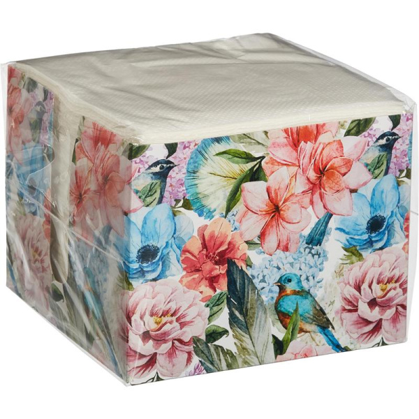 Laima, Салфетки сервировочные бумажные, 24х24см, 1-слойные, цвет белый (100 листов в пачке)