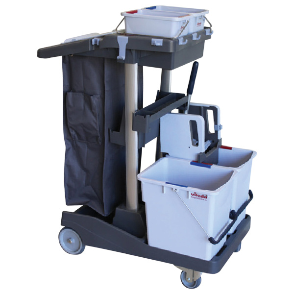 145119 Тележка комплексная Виледа Волео Про, на базе КомбиСпид 2 ведра х 25 л, серый /1