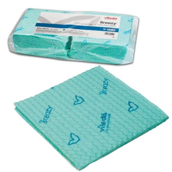 161616/161610 Салфетка для уборки виледа бризи 35,5х35 см. цв.синий (25 в уп.)