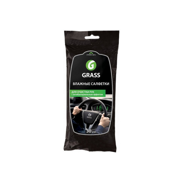 IT-0314 Grass, Влажные салфетки для очистки рук с антибактериальным эффектом (30 штук в упаковке)