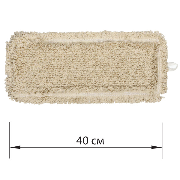 605307 Моп 40 см. лайма expert микрофибра/скраб крепл. уши и карман для швабры/держателя(флаундера)