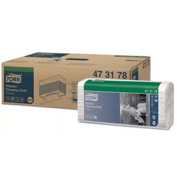 473178  Нетканный материал в салфетках ТОРК цв.бел совм. с W4 80 л. в пачке (5 в уп.)