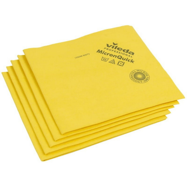170638 Салфетка для уборки Виледа МикронКвик, 38*40 см, желтый (5 шт в уп) (ст арт 152111)/ 100