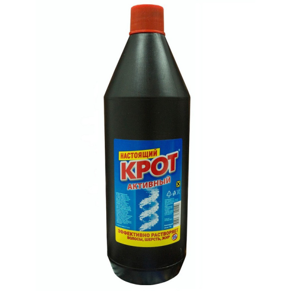 19986 Крот, Средство для чистки труб 1 л,