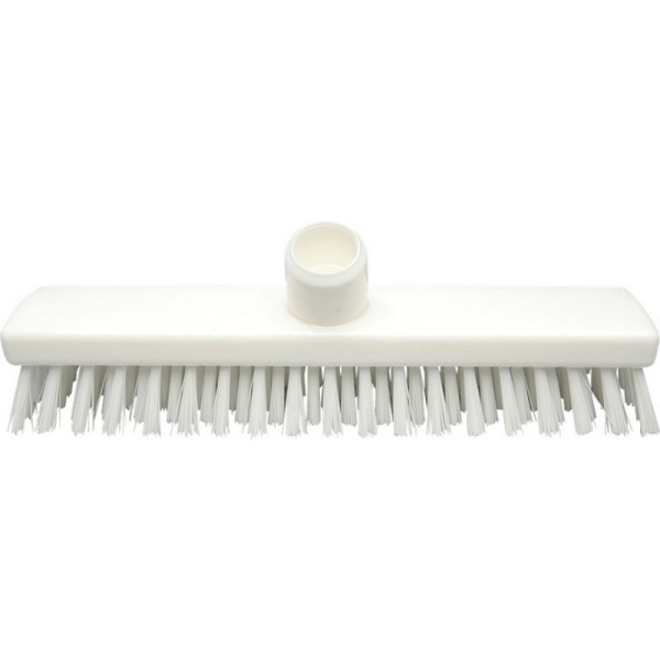 201531 Щетка-скраб fbk для пола и стен, с подачей воды, щетина жесткая белый цвет 280х50