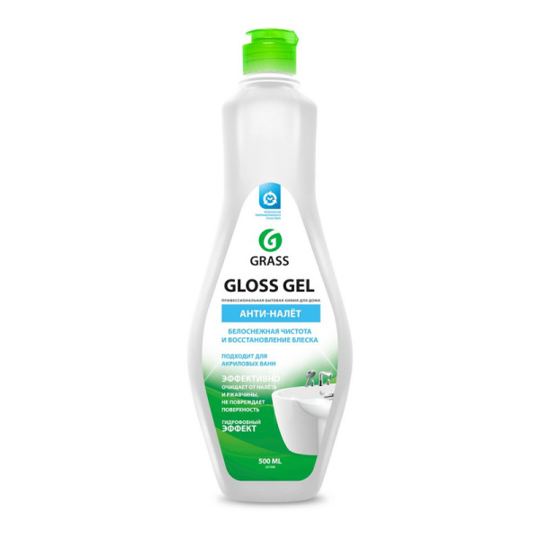 221500 Grass, Gloss Gel, Кислотное чистящее средство для ванной комнаты, 500 мл