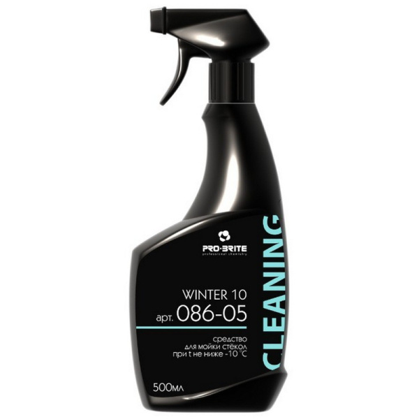086-05 Pro-Brite, Winter 10 Про-Брайт, Средство для мойки стёкол при температуре не ниже -10°С, 0,5л