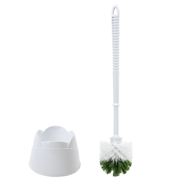 603627 Ерш для унитаза с подставкой любаша цв.бел пластик