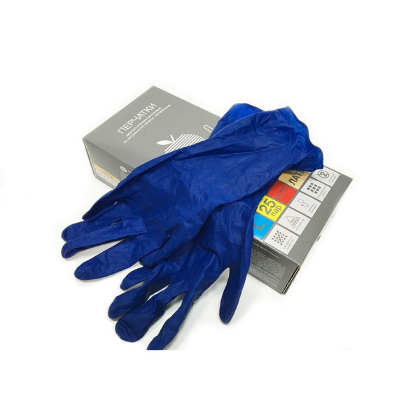 Benovy, High risk, Перчатки латексные прочные размер L (25 пар в упаковке)
