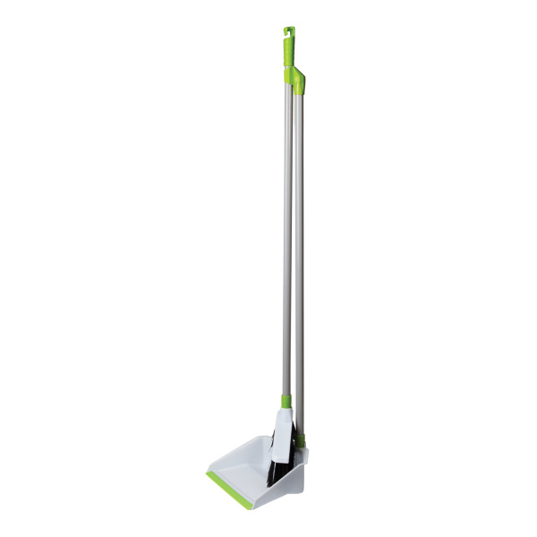 603616 Совок+щетка(комплект) для мусора ручка 80см ручка-стальная,совок-пластик резиновая кромка лю