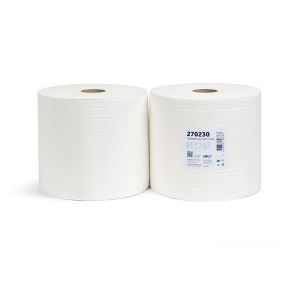 NRB-270230 Протирочная бумага в рулоне 300 м. 2 слоя (2 в уп.)