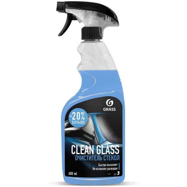110393 Grass, Grass "clean glass", Средство для мытья стекол и зеркал пластика, хрома, кафеля, триггер 600 мл