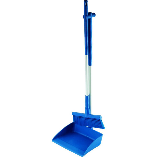 5810-3 Набор совок-ленивка малый, со щеткой 250x300x1000 мм, синий
