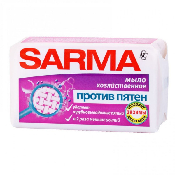 11150 Мыло хозяйств.Сарма против пятен 140гр /48