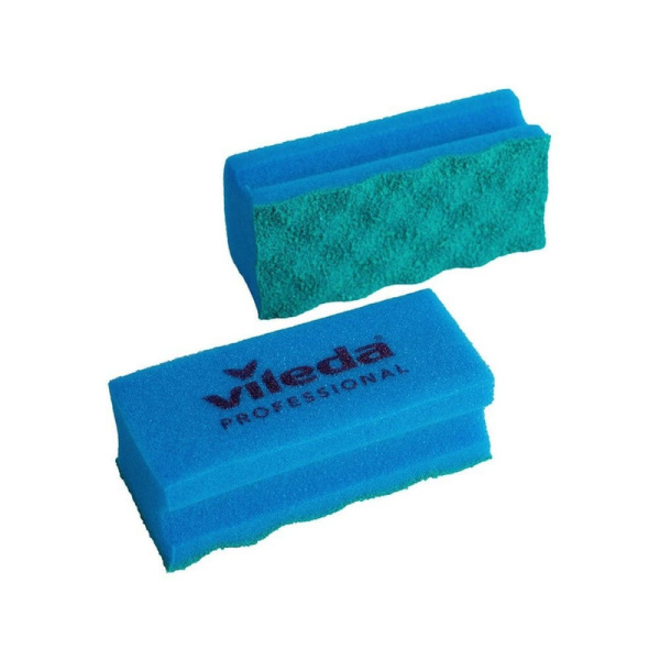 123118 Губка Виледа ПурАктив 14*6,3*4,5 см, синий/зелёный (10 шт в уп)/ 100