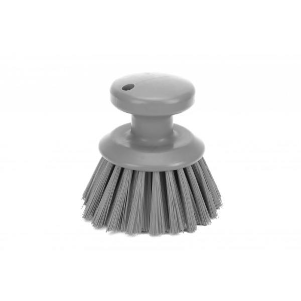 1310-1 Круглая ручная щётка Ø90x125, ворс 50 мм жесткий ворс, серая