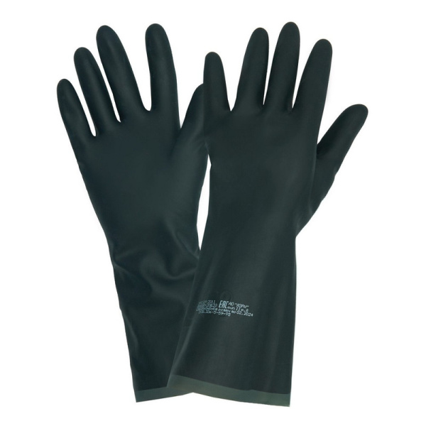 Перчатки КЩС-2 кислото-щелочные, стойкие, размер L, 12 пар в упаковке
