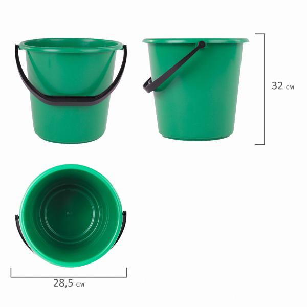 603895 Ведро лайма усиленное,хозяйственное,с мерной шкалой цв.ассорти 10 л.