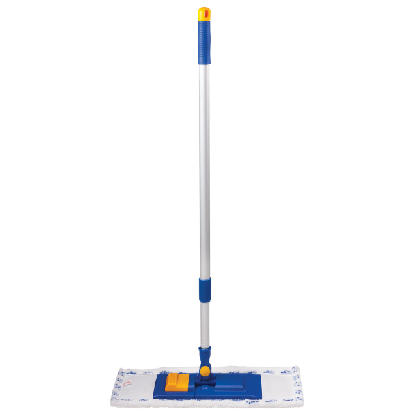 601462 Швабра с флаундером лайма , телеск черенок 130см,микрофибра/абразив