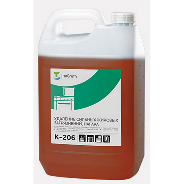K-206 (7112) _ВЫВОД_ Тайгета Сильнодействующее средство для удаления нагара (концентрат)  5 л 