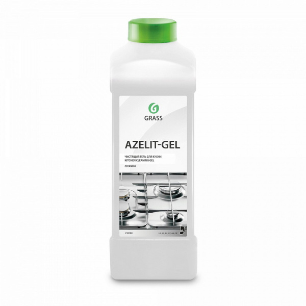 218100 Grass, Grass антижир azelit гель, Концентрат усиленный для удаления жиров и нагаров на кухне 1л,