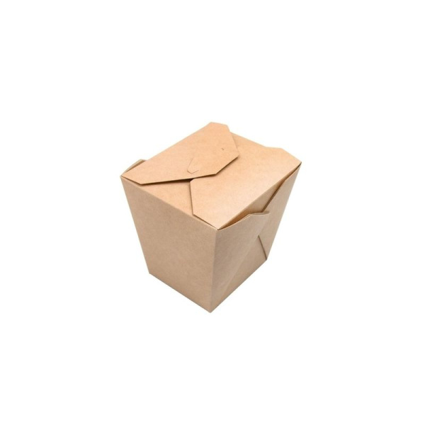 WOK700 Geovita, Коробка для WOKa 700 мл, размер 81/101 х 81/101 х 106 мм, крафт картон (24 в упаковке)