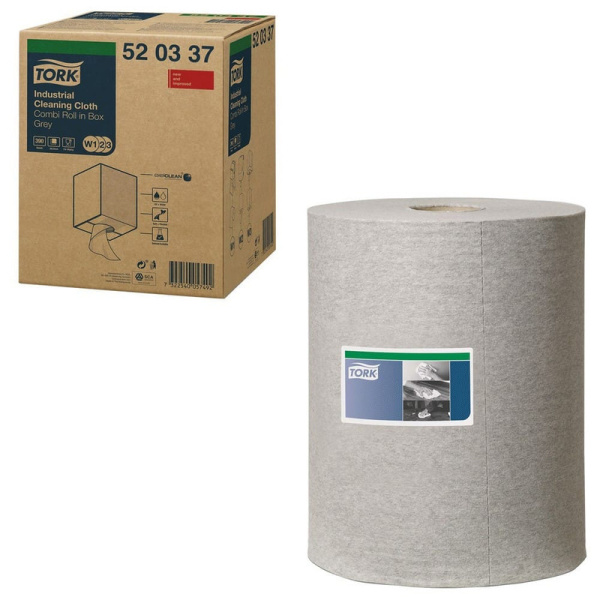 520337 _ВЫВОД_ Нетканный материал в рулоне  148,2 м. цв. серый 38х32 см (ДхШ) совм. с W1/W2/W3 390 л. в рул.