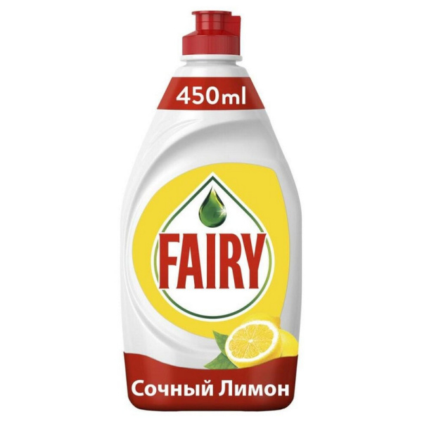 603750 Fairy, "Сочный лимон", Средство для мытья посуды, 450 мл