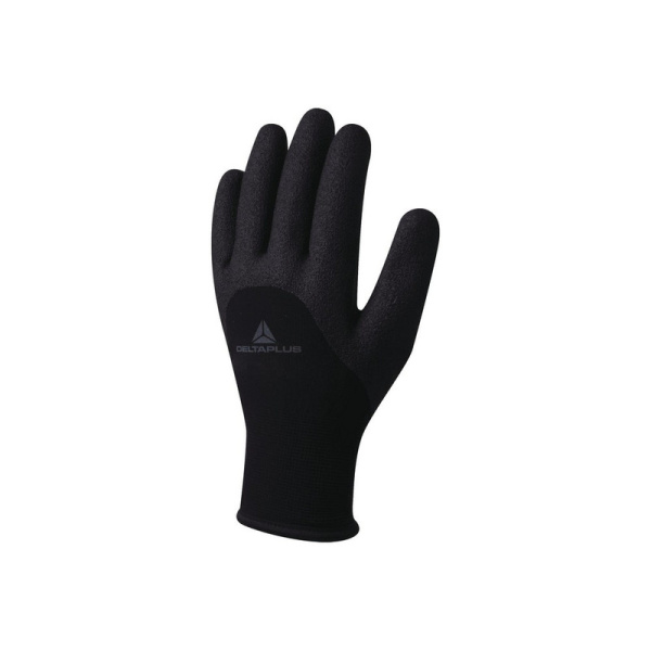 VV750NO10 Delta Plus, Перчатки трикотажные акрил/полиамид с пенным нитриловым покрытием, размер: 10, цвет: чёрный