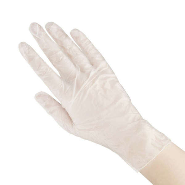4148 Palkan, Перчатки виниловые одноразовые 100 штук в коробке (50 пар) размер L