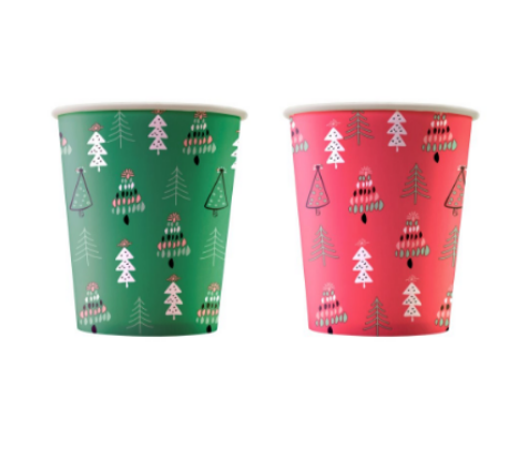 HB80-280 Christmas Tree, Стакан бумажный одноразовый 250 мл (280 мл)
