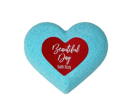 15510сол Laboratory Katrin, "Beautiful day", Соль для ванн шипучая, 130г, сердце