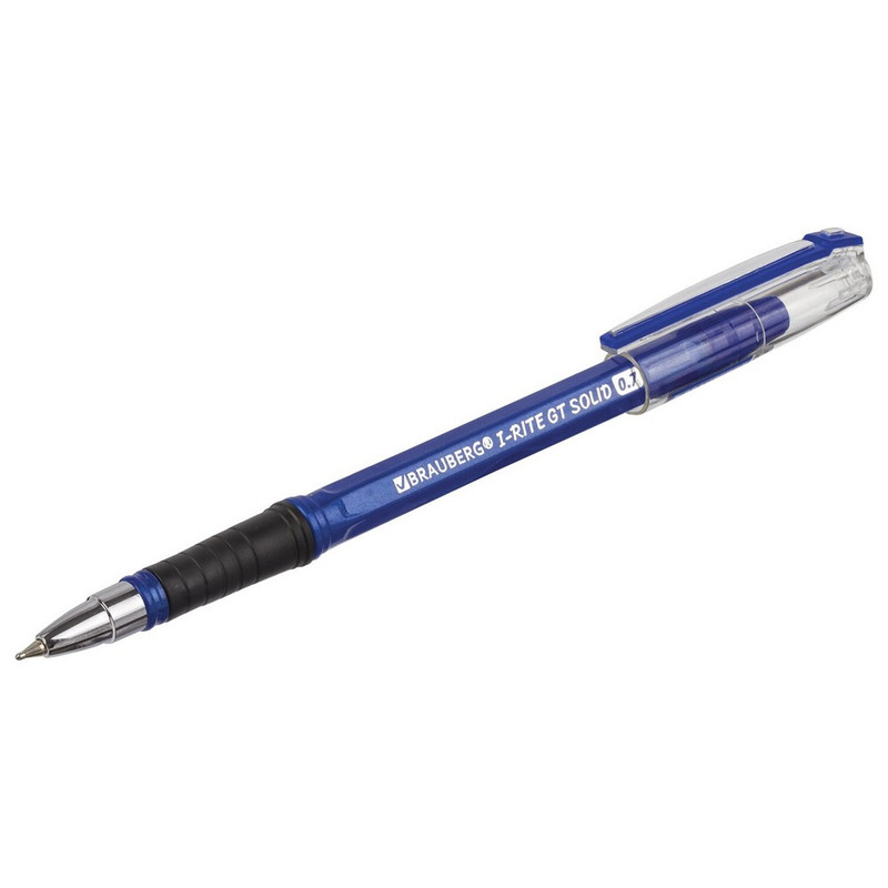 141632 Brauberg, Brauberg Profi-oil, Ручка шариковая масляная, синяя, корпус с печатью, 0,7 мм, линия 0,35мм