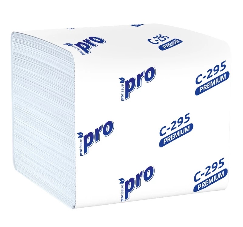 С295 Салфетки диспенсерные бум. PROtissue, 2 сл, 200л, 21х10,5, N14 (40п в кор)
