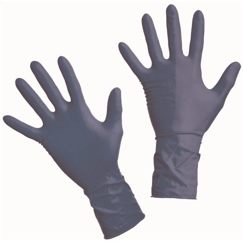 630070 Dermagrip, Перчатки латексные смотровые, комплект 25 пар (50 штук,), неопудренные, сверхпрочные, размер S