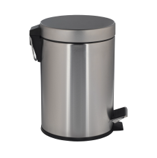 KIM410 Мусорное ведро с педалью Merida Мерида Classic KIM410, 12л, матовый металлик